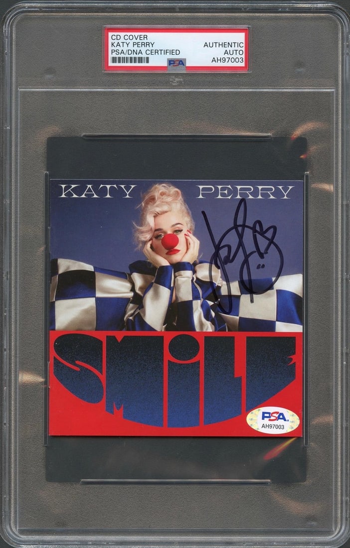 Katy Perry Signed Smile CD Cover PSA/DNA Encapsulated (1 of 2)