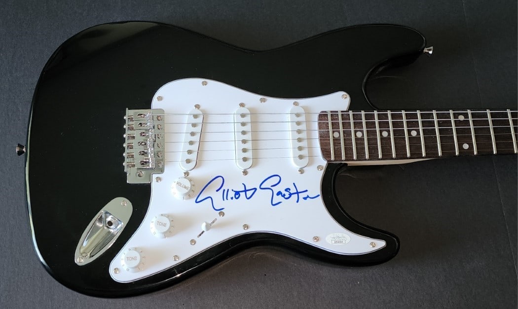 JSA Elliot Easton autographed guitar and pick (1 of 4)
