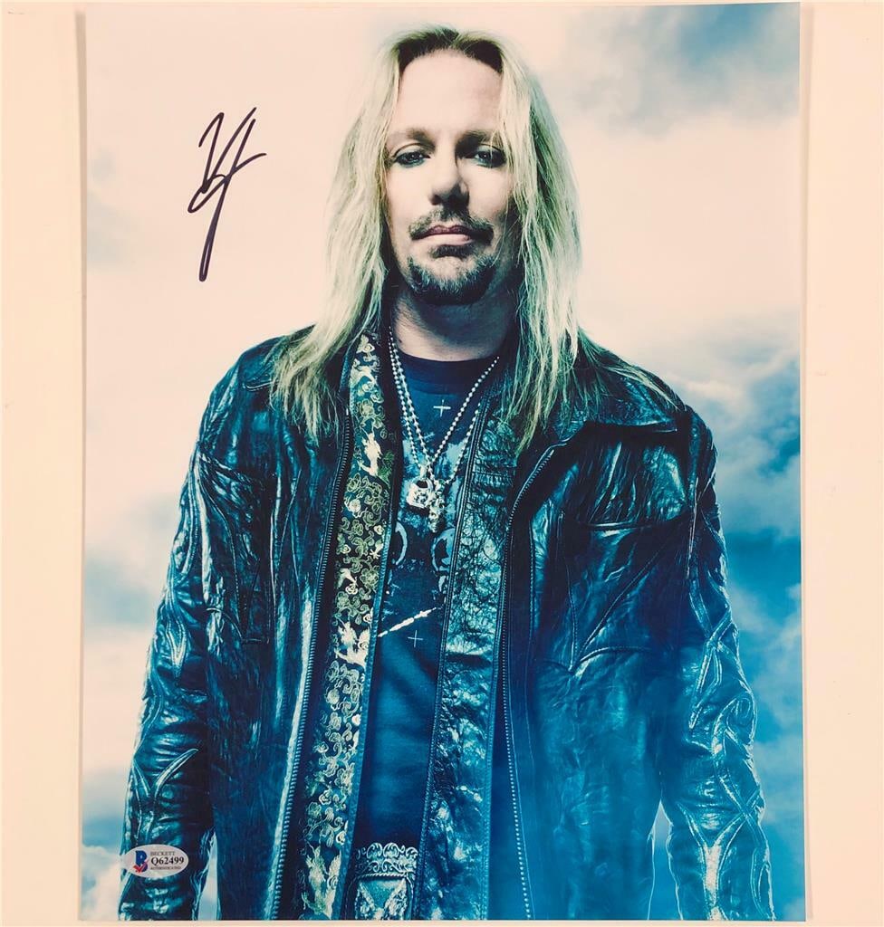 Vince Neil autographed 11x14 photograph Beckett authenticated Motley Crue singer (1 of 4)