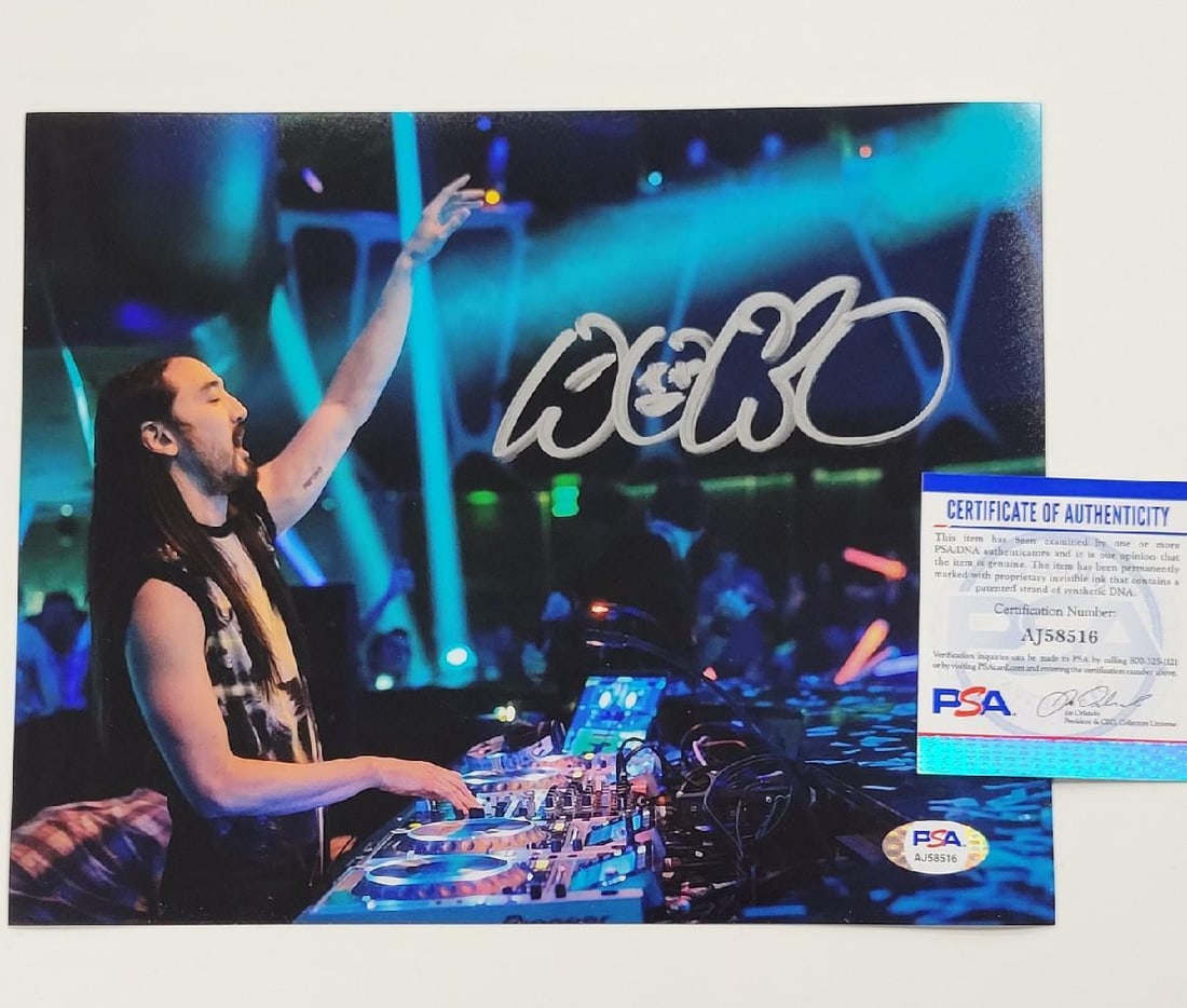 Autographed 8x10 Photograph of EDM DJ Steve Aoki With PSA/DNA Certification (1 of 1)