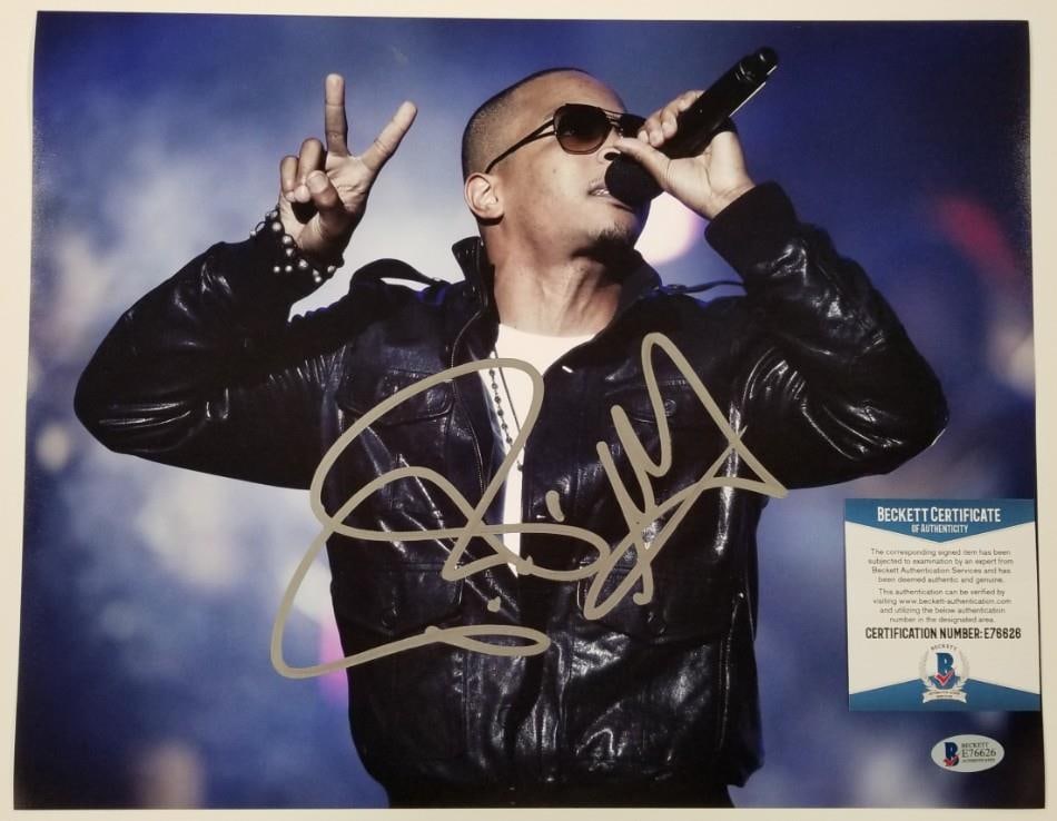 11x14 Photo Signed by T.I. Clifford Harris Jr. Beckett BAS Authenticated (1 of 1)