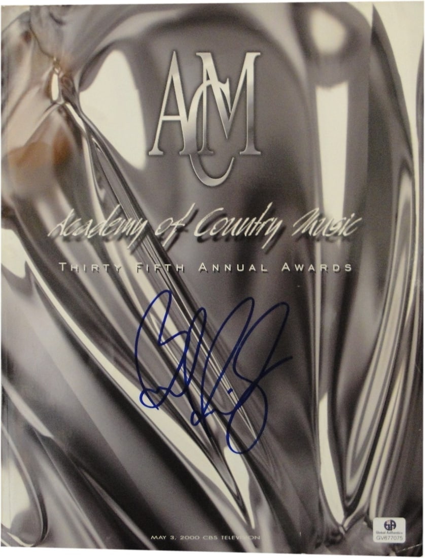 Brad Paisley She Daisy Band Signed Country Music Award Program GAI Authenticated (1 of 4)