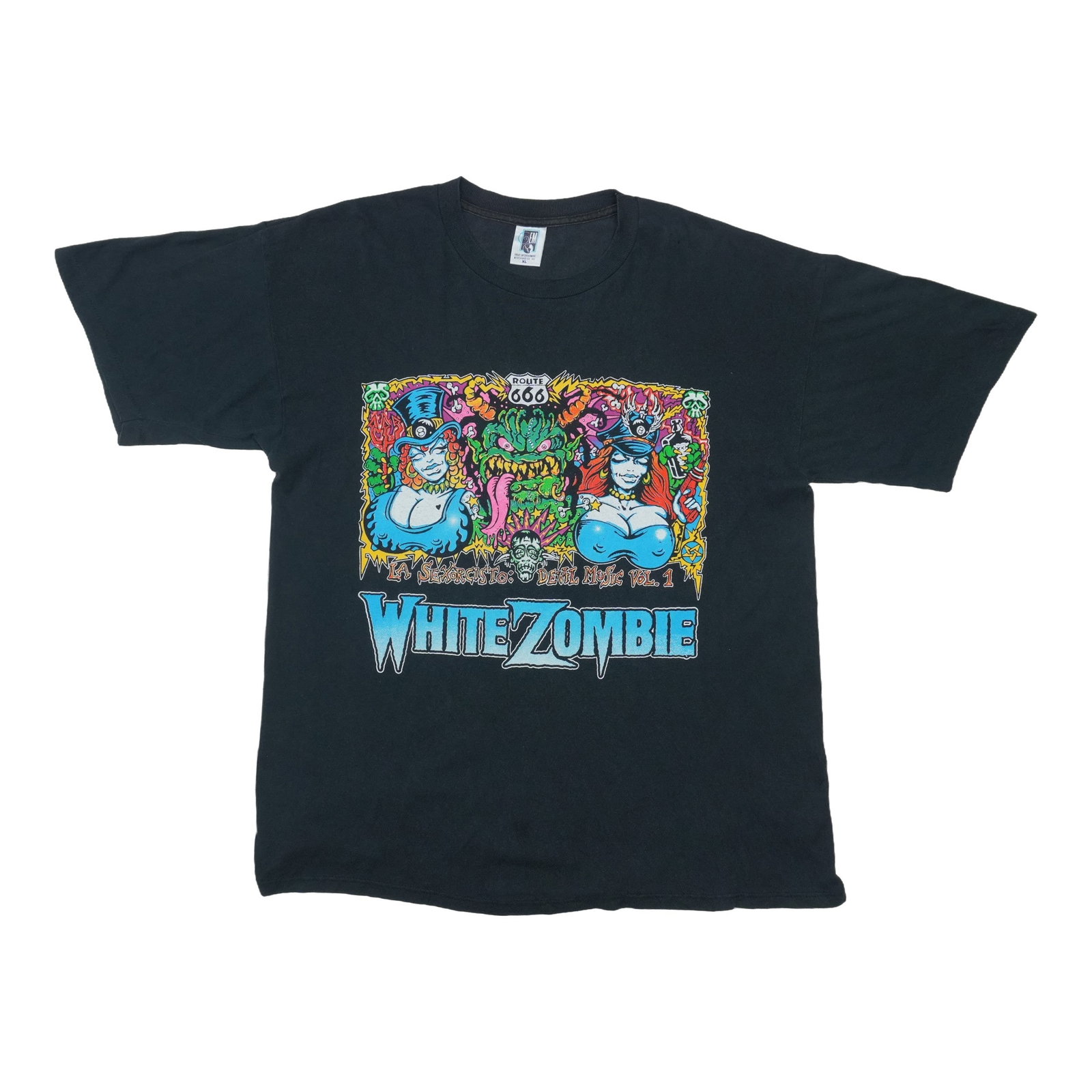 Vintage White Zombie 1994 Tour Black Cotton Shirt XL (1 of 6)