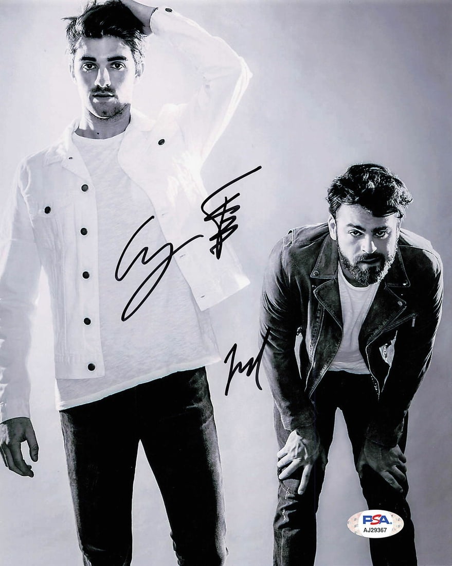 ALEX PALL ANDREW TAGGART Signed 8x10 Photo PSA/DNA Chainsmokers (1 of 1)