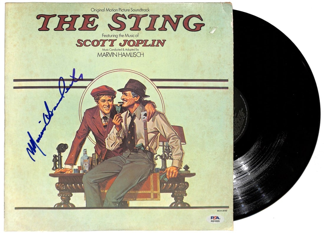 The Sting Album Signed by Marvin Hamlisch with PSA DNA Authentication (1 of 3)