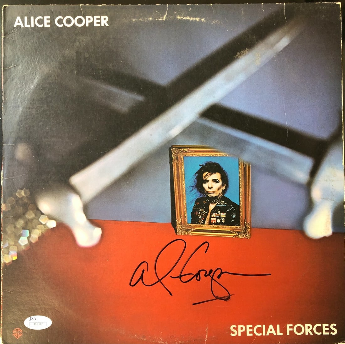 Alice Cooper Signed Special Forces Album JSA Authenticated (1 of 2)