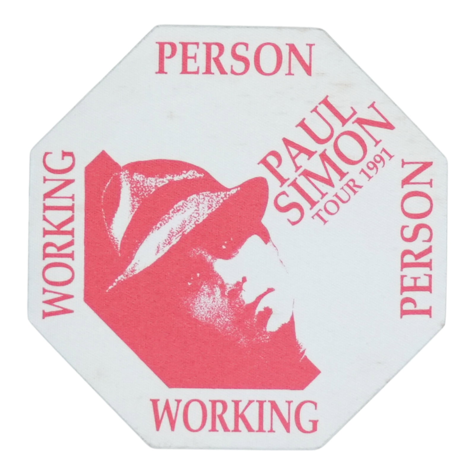 Paul Simon 1991 Tour Backstage Pass: Paul Simon 1991 Tour Backstage Pass This is an original vintage backstage pass from the 1991 Paul Simon Tour. It served as a working person pass, granting backstage access during the concert. This aut