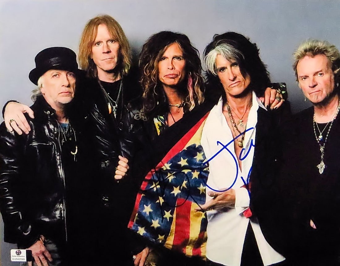 Aerosmith Dual Signed 11x14 Photo by Steven Tyler Joe Perry GAI Authenticated (1 of 1)