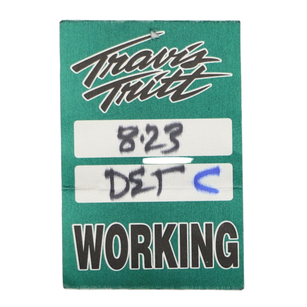 Vintage 1990s Working Backstage Pass Travis Tritt Detroit (1 of 1)