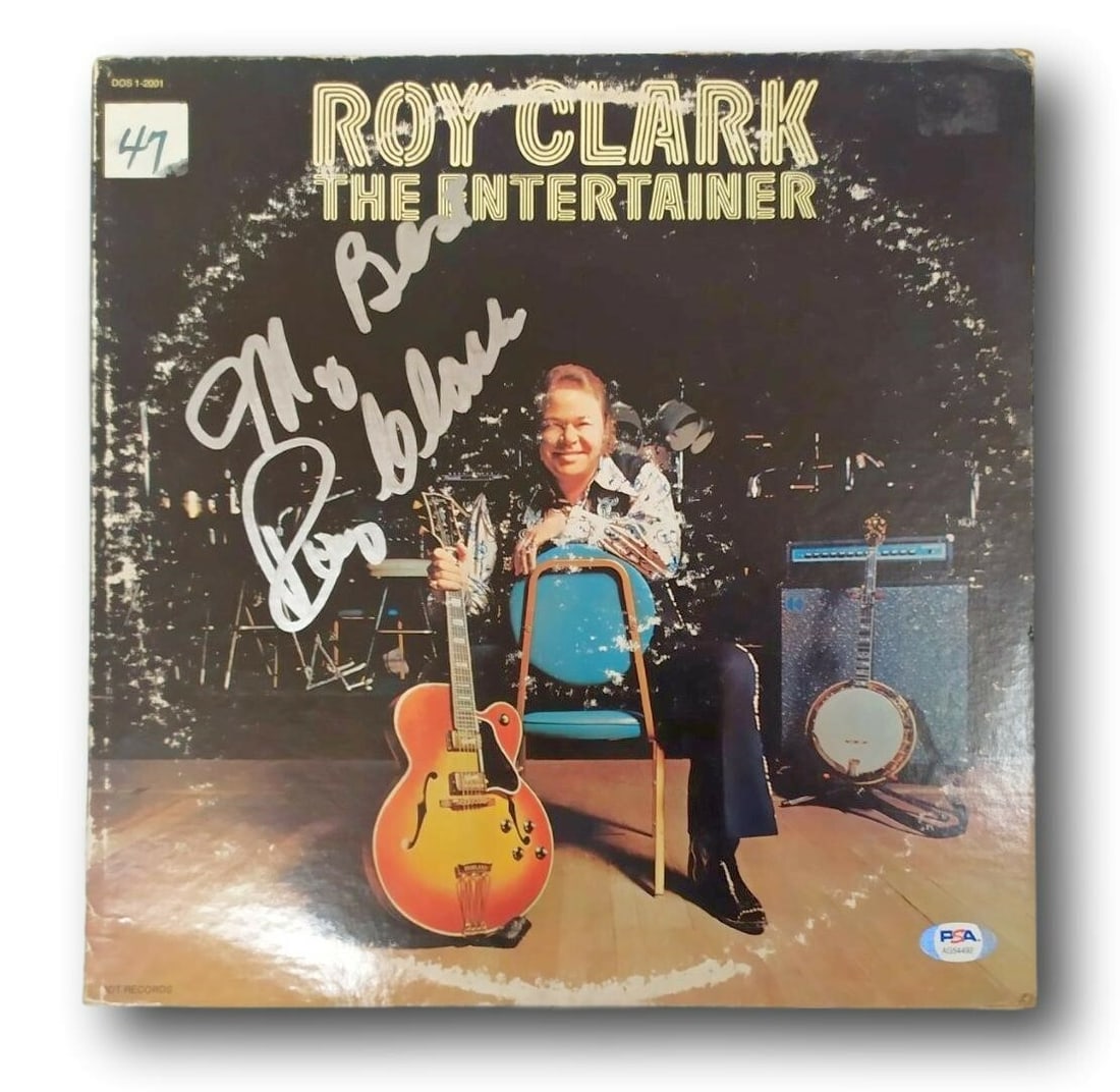 Roy Clark Autographed The Entertainer Album With PSA/DNA Authentication (1 of 3)
