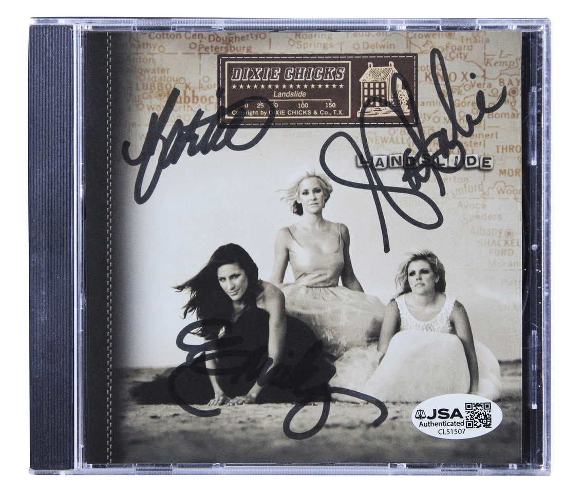 Dixie Chicks autographed Landslide CD insert with disc JSA COA (1 of 4)
