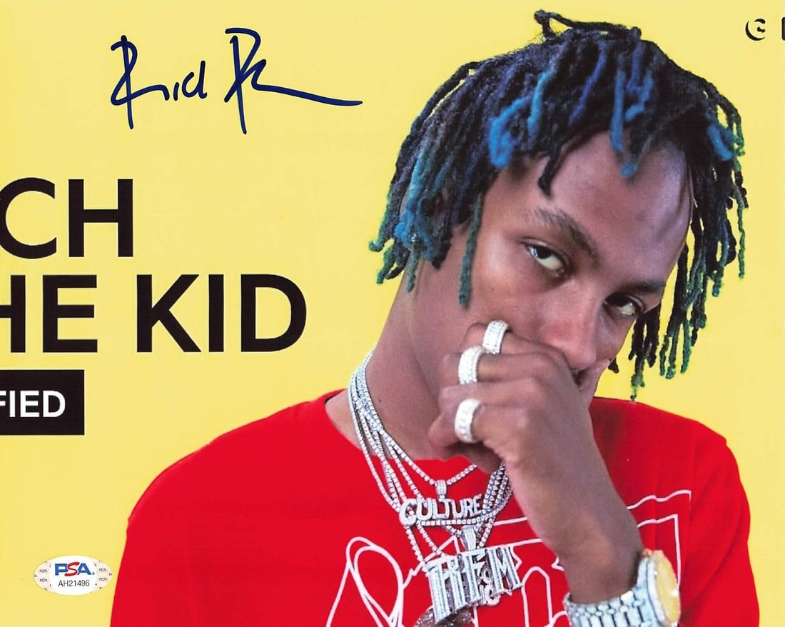 Rich The Kid Autographed 8x10 Photo PSA/DNA Certified Rapper: Rich The Kid Autographed 8x10 Photo PSA/DNA Certified Rapper This is a professionally printed 8x10 photograph autographed by Rich The Kid. The authenticity of the signature has been verified by PSA/DN
