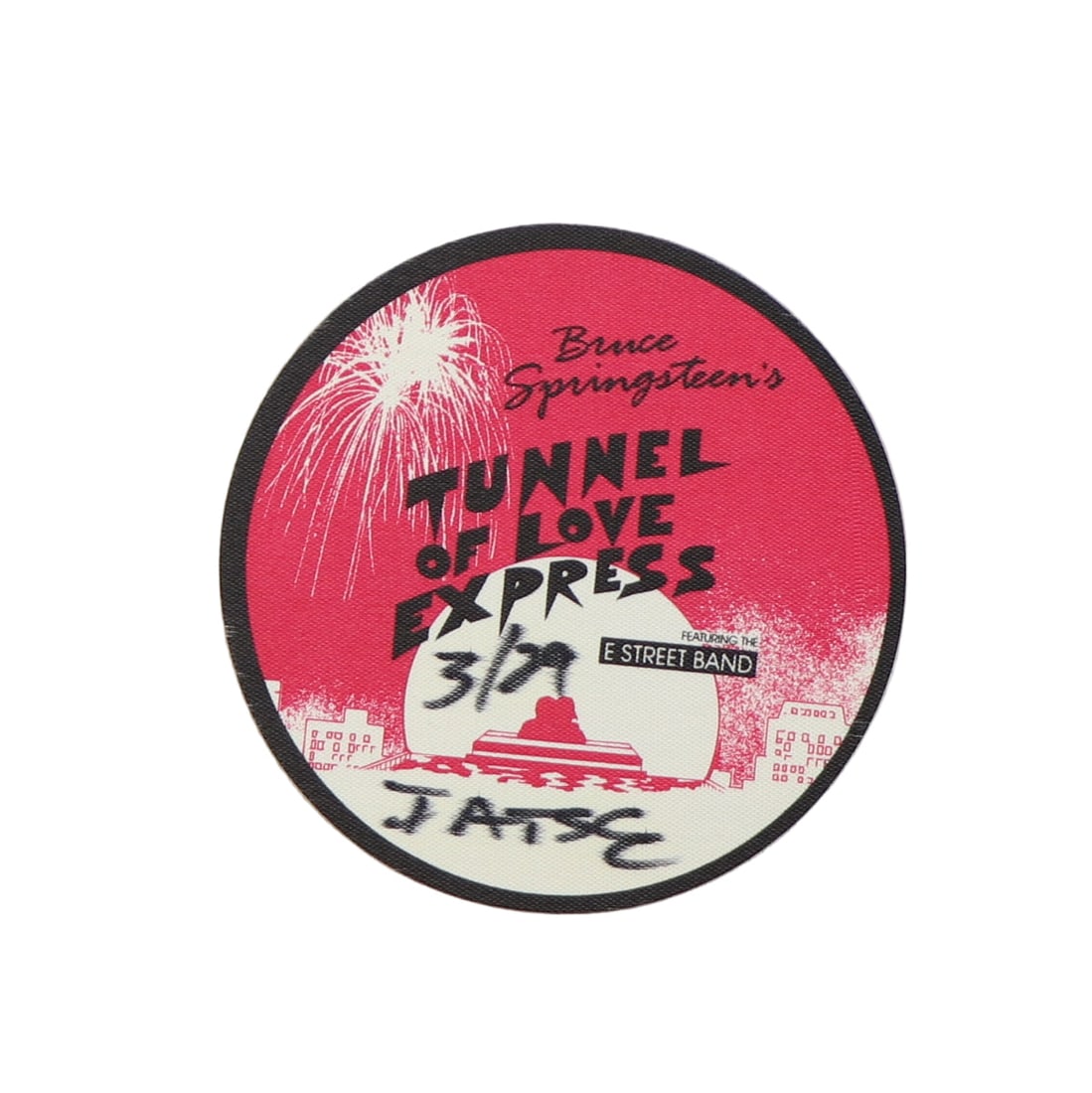 Vintage 1988 Tunnel of Love Express Tour Backstage Pass by Bruce Springsteen (1 of 2)