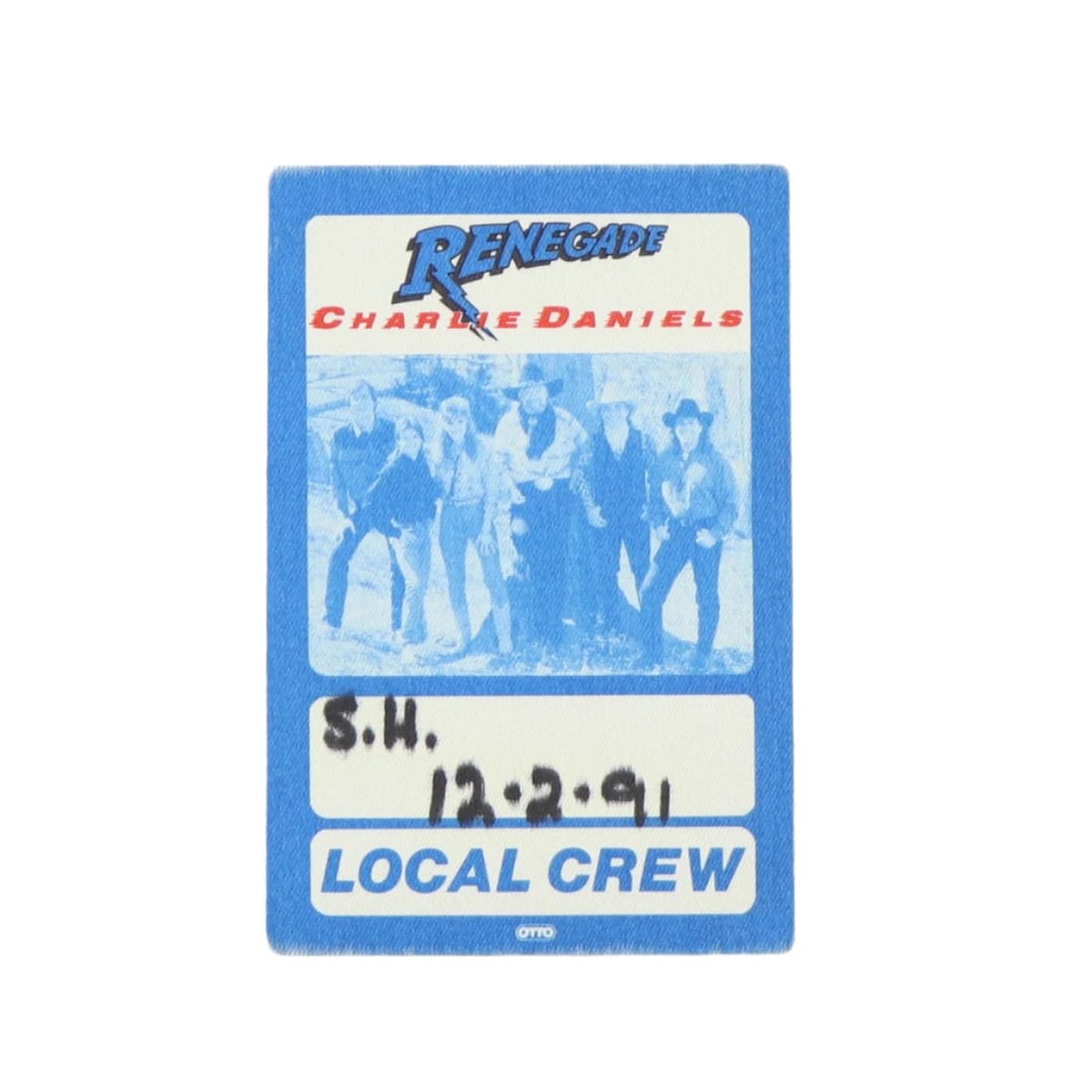 Vintage 1991 Renegade Tour Local Crew Pass Charlie Daniels: Vintage 1991 Renegade Tour Local Crew Pass Charlie Daniels This is an original 1991 Charlie Daniels Renegade Tour local crew backstage pass. It is a true vintage item, not a modern reproduction, and f
