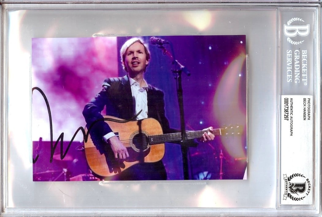 Beck Hansen Autographed 4X6 Photo Beckett Certified (1 of 1)