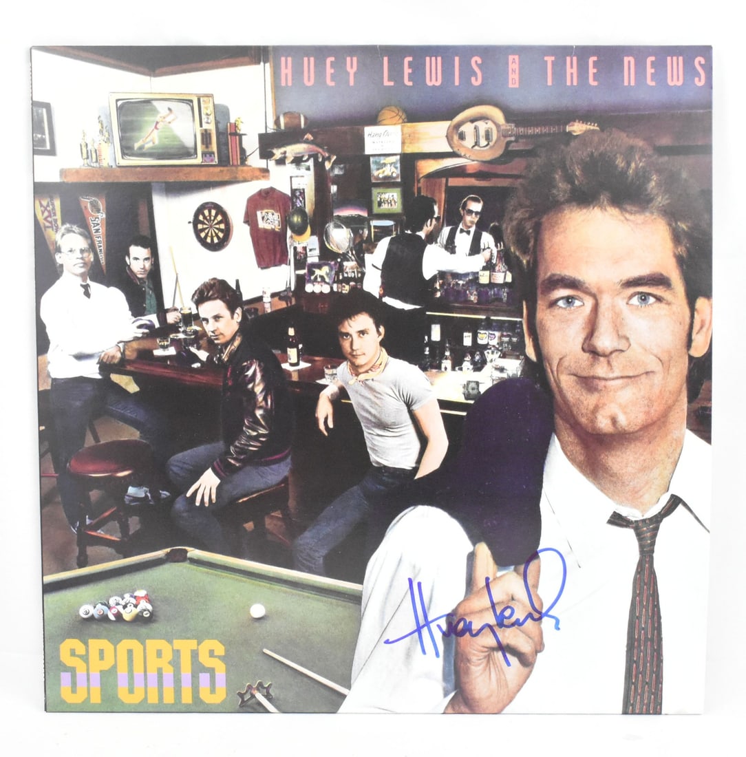 Huey Lewis signed Sports vinyl Beckett W hologram (1 of 3)