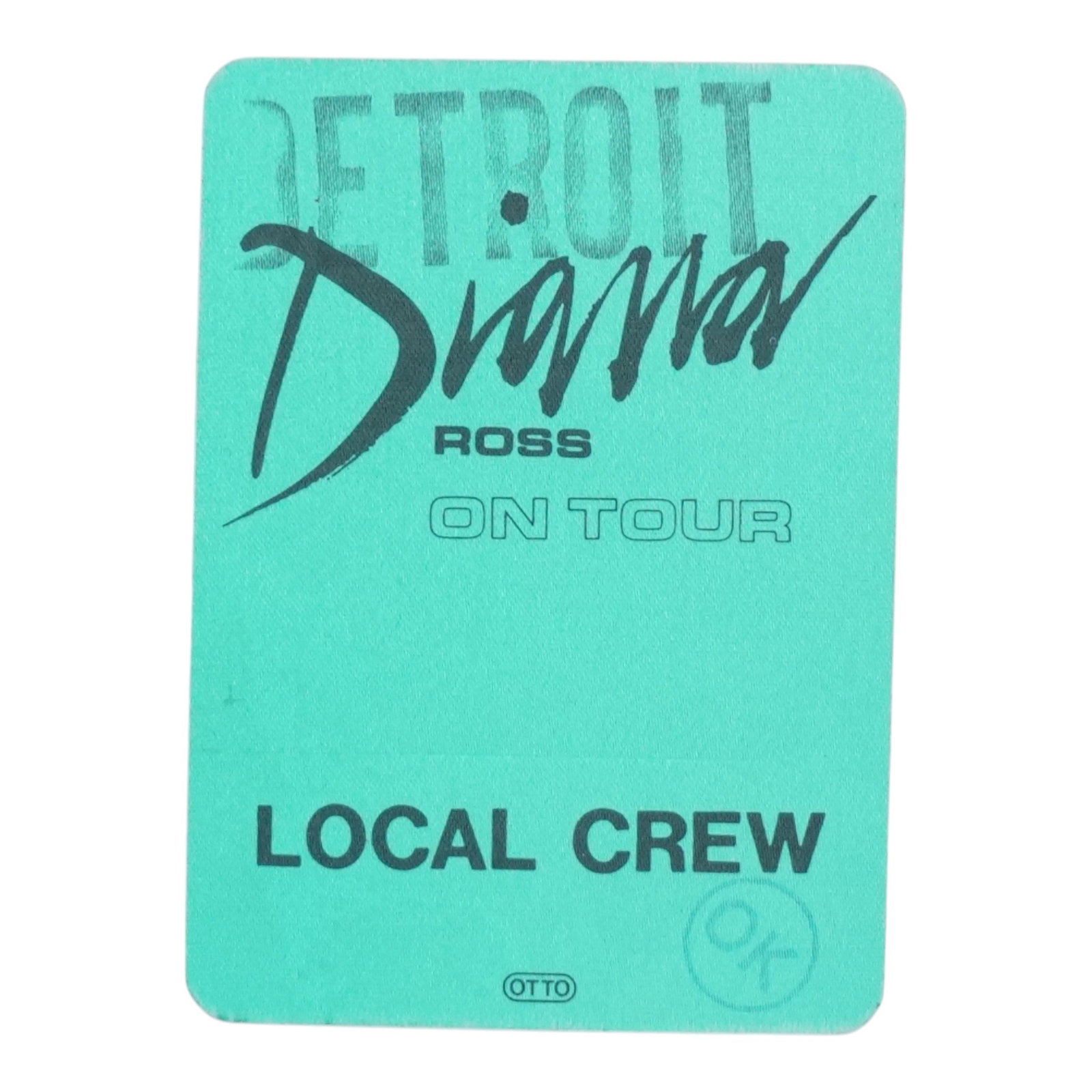 Vintage Diana Ross Local Crew Concert Backstage Pass (1 of 2)