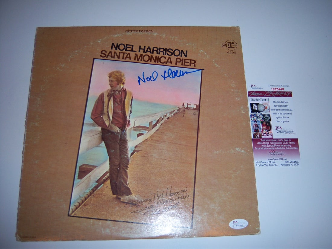 Signed Noel Harrison LP Album Santa Monica Pier JSA COA Authenticated (1 of 2)