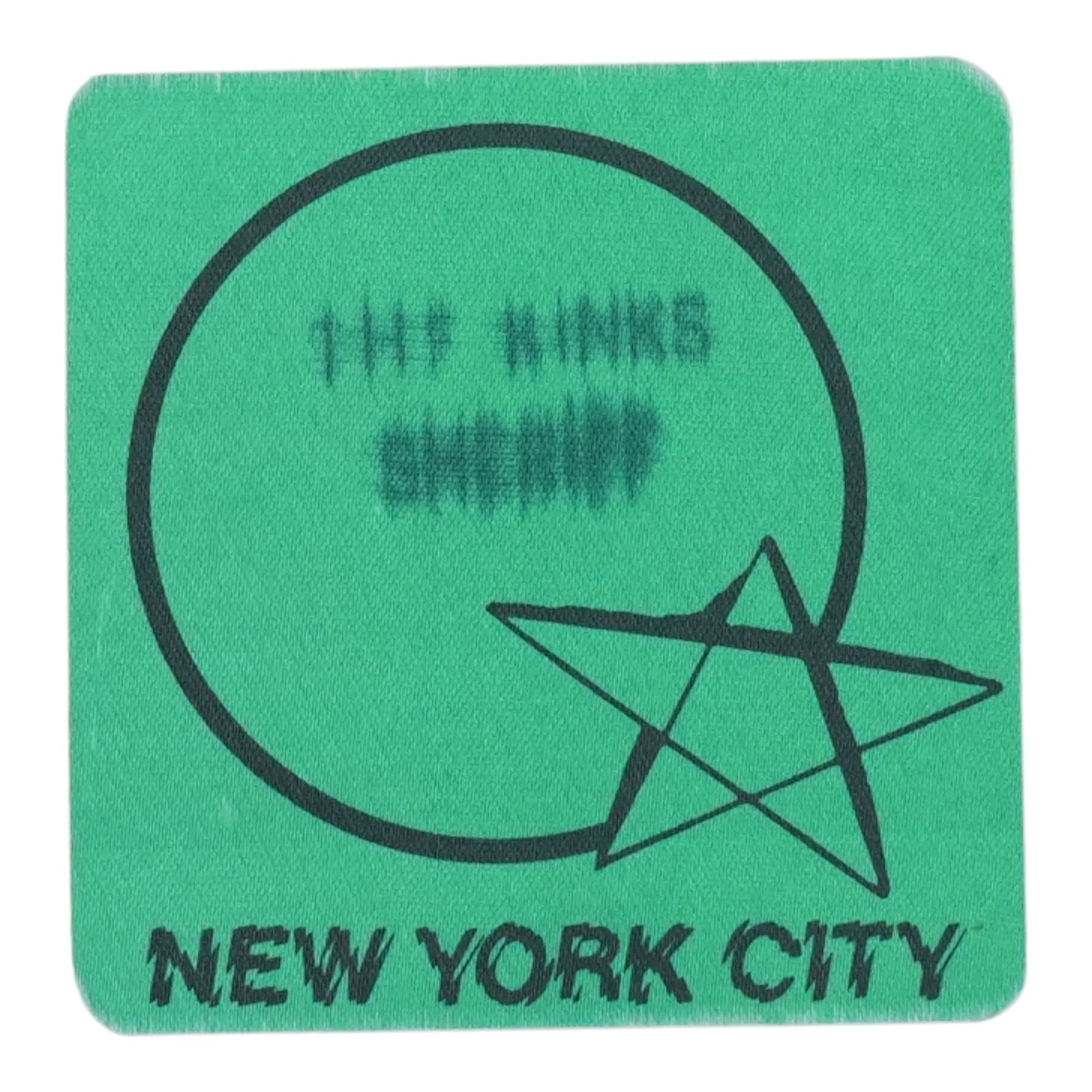Vintage The Kinks NYC 1980s Concert Backstage Access Pass (1 of 2)