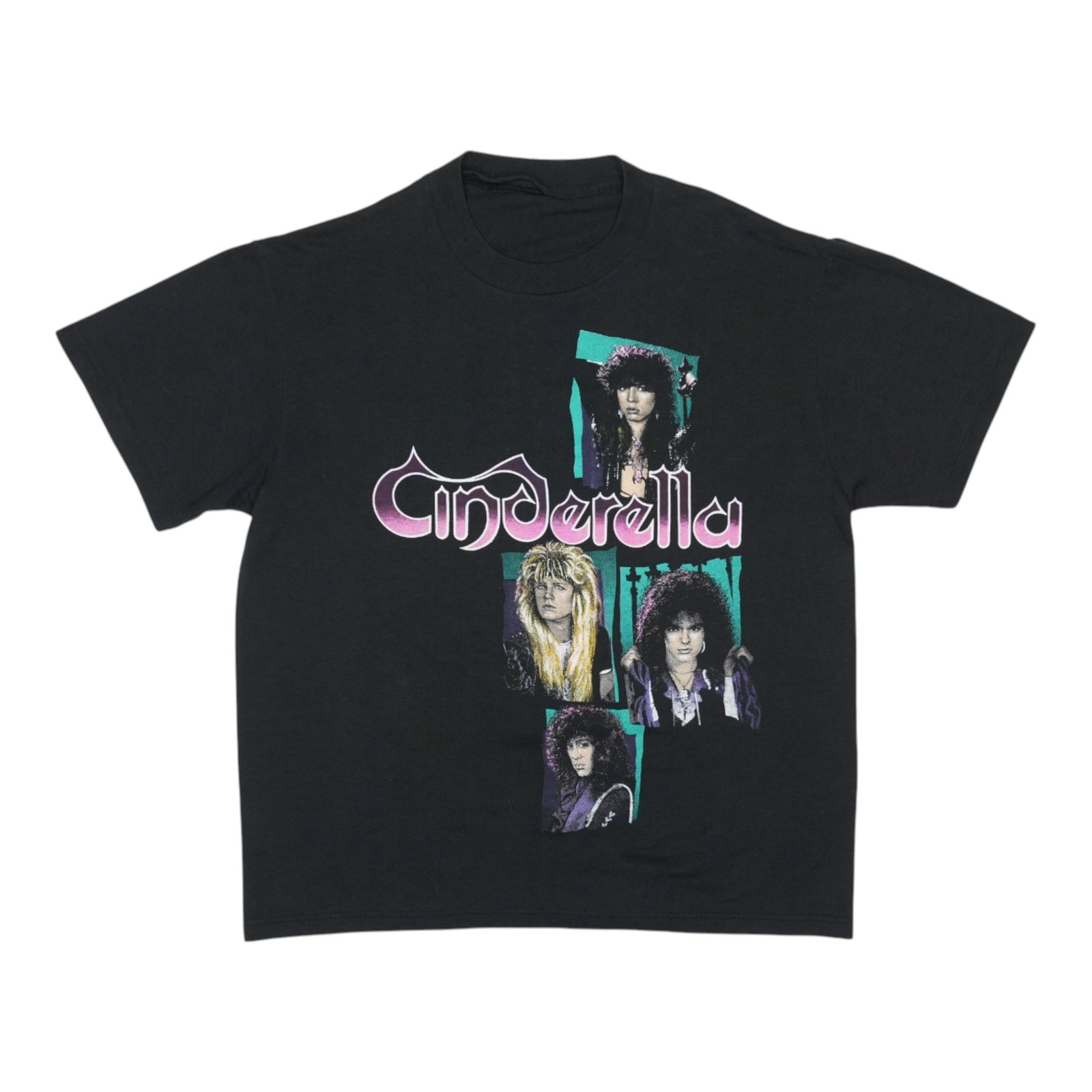Vintage 1986 Cinderella Shakes The US Concert Tour Black T Shirt (1 of 4)