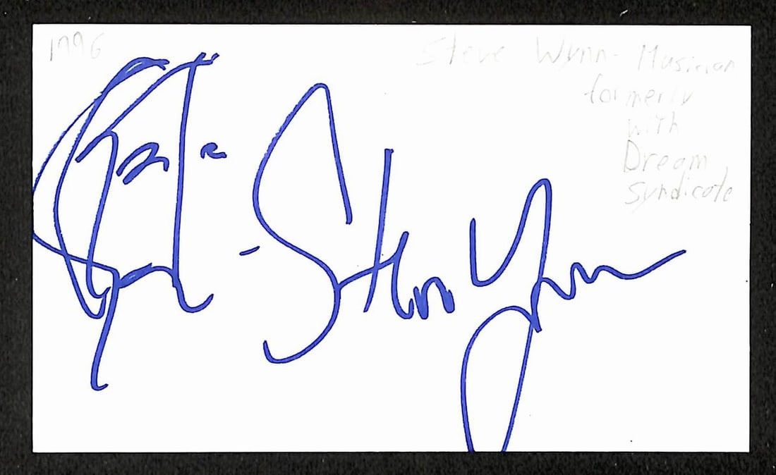 Steve Wynn signed 3x5 index card JSA (1 of 2)