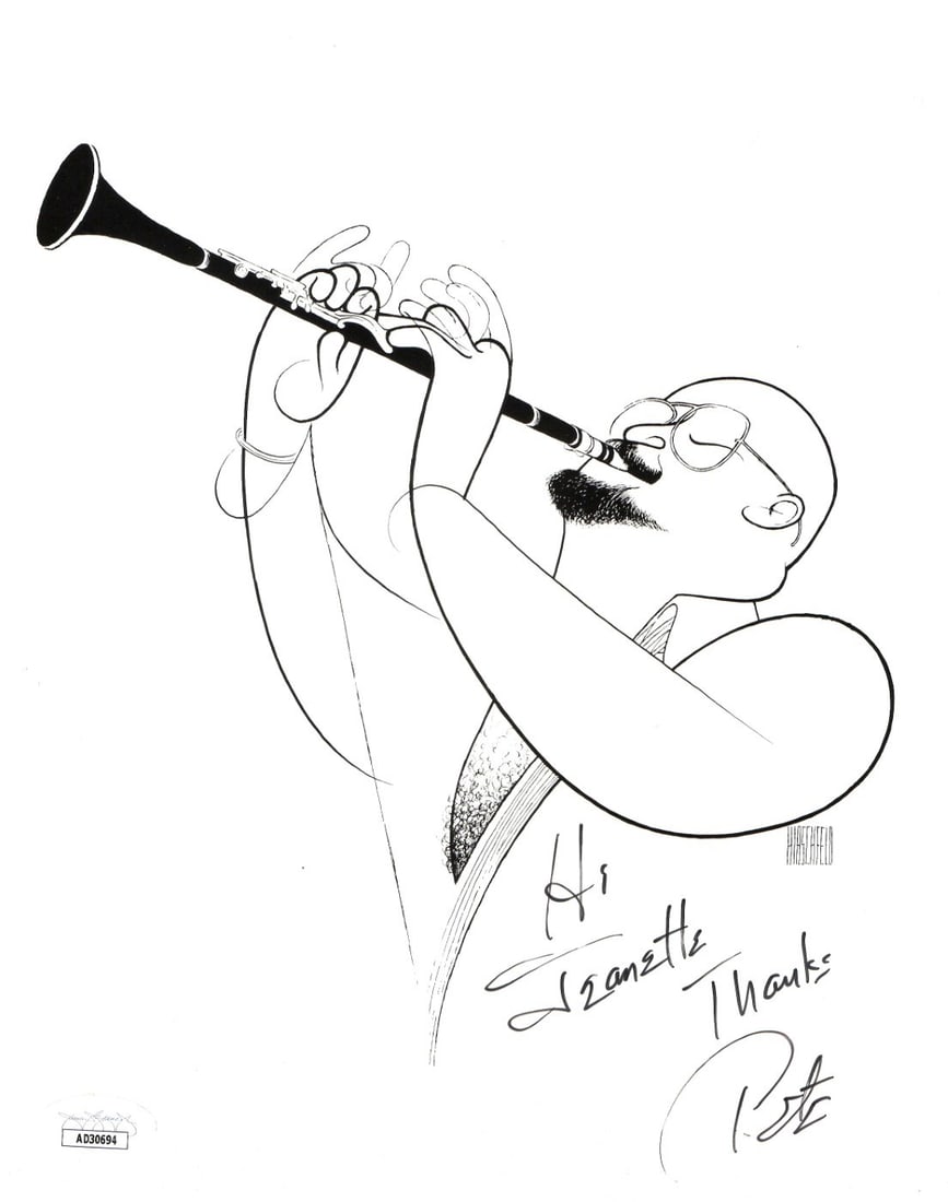 Autographed Pete Fountain 8x10 Photograph Jazz Clarinetist JSA Authenticated: Autographed Pete Fountain 8x10 Photograph Jazz Clarinetist JSA Authenticated This is an original 8x10 photo autographed by renowned jazz clarinetist Pete Fountain. The signature on this photograph has