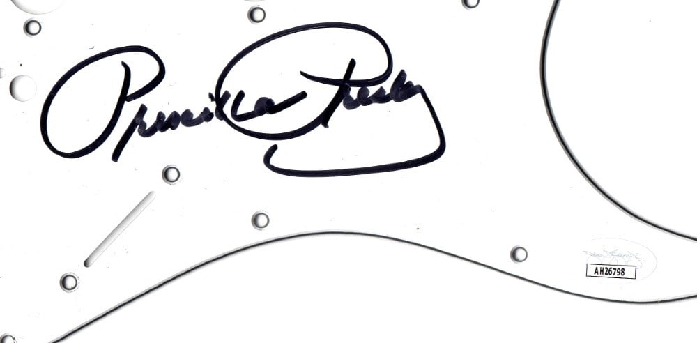 Priscilla Presley Autographed Electric Guitar Pickguard JSA Certified - 2