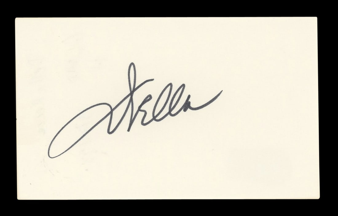 Della Reese Signed 3x5 Index Card Authenticated by Beckett: Della Reese Signed 3x5 Index Card Authenticated by Beckett This authentic autographed 3x5 index card features the signature of Della Reese, a celebrated singer and performer. The signature has been ve