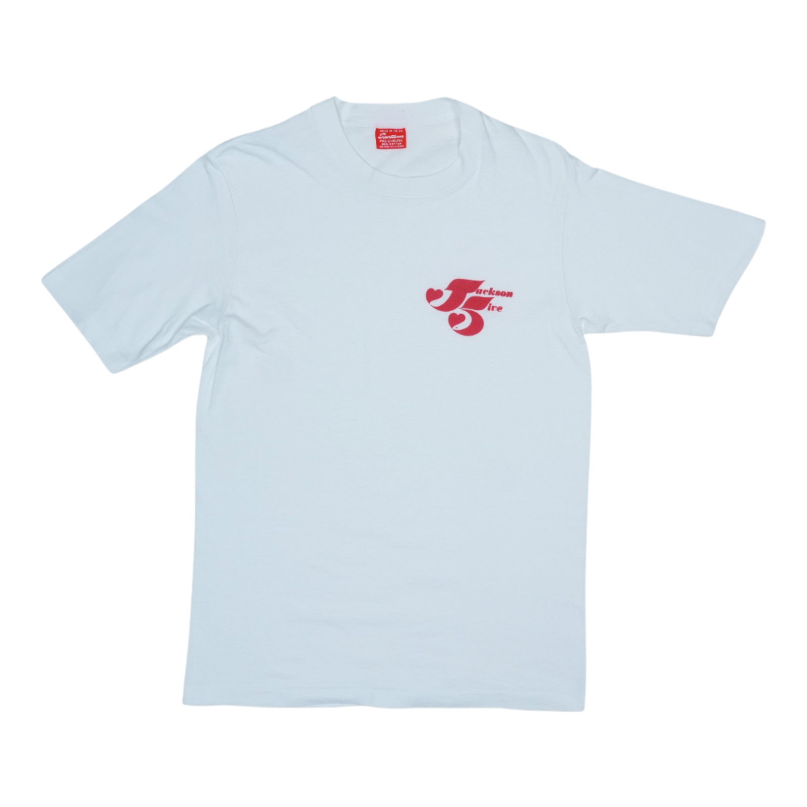 Vintage 1972 Jackson 5 Motown Records White Cotton Promotional Shirt: Vintage 1972 Jackson 5 Motown Records White Cotton Promotional Shirt This is an original vintage 1972 Jackson 5 Motown Records promotional shirt. It features no back graphics and is made from 100% cot