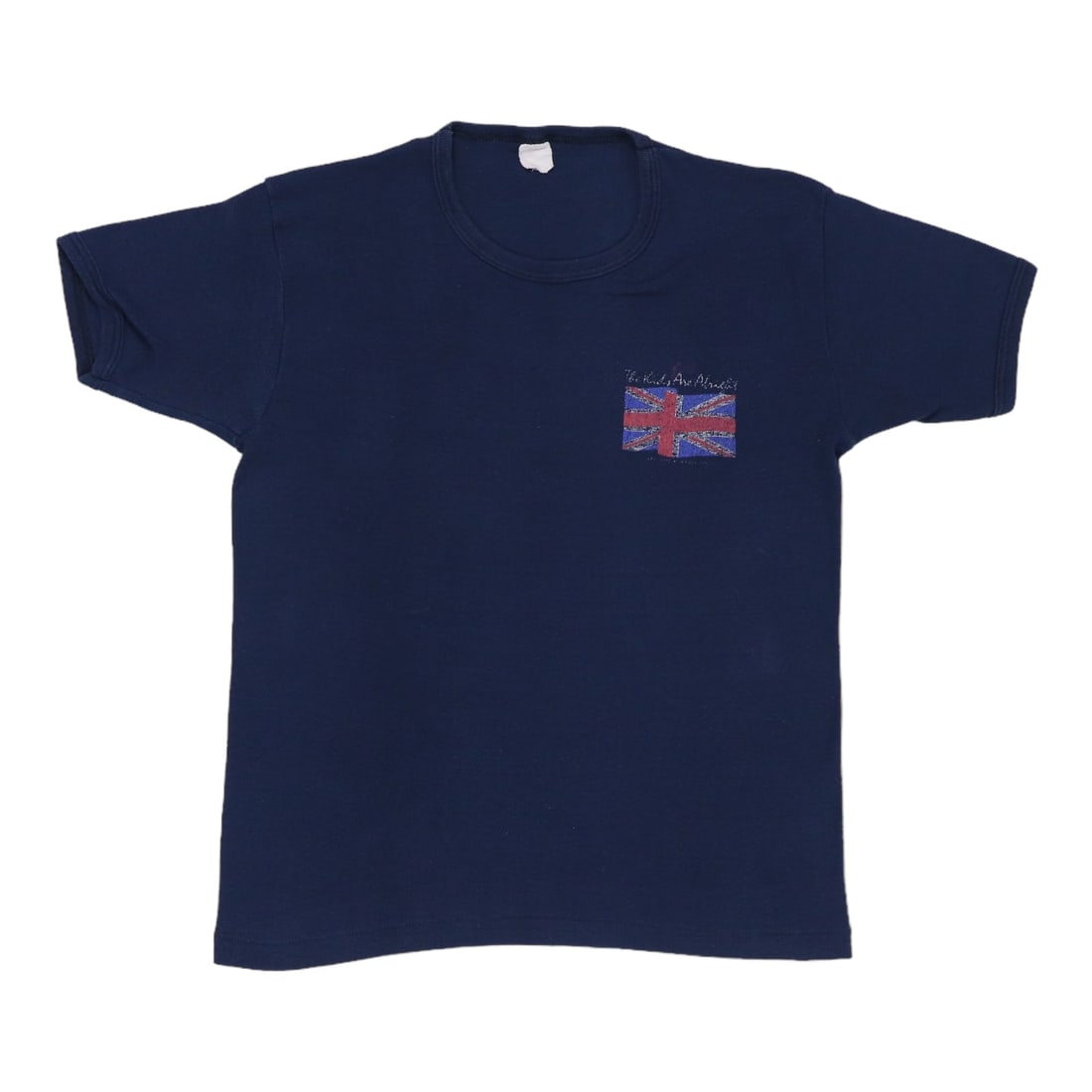 Vintage 1970s The Who Kids Are Alright Blue Poly Cotton T Shirt (1 of 5)