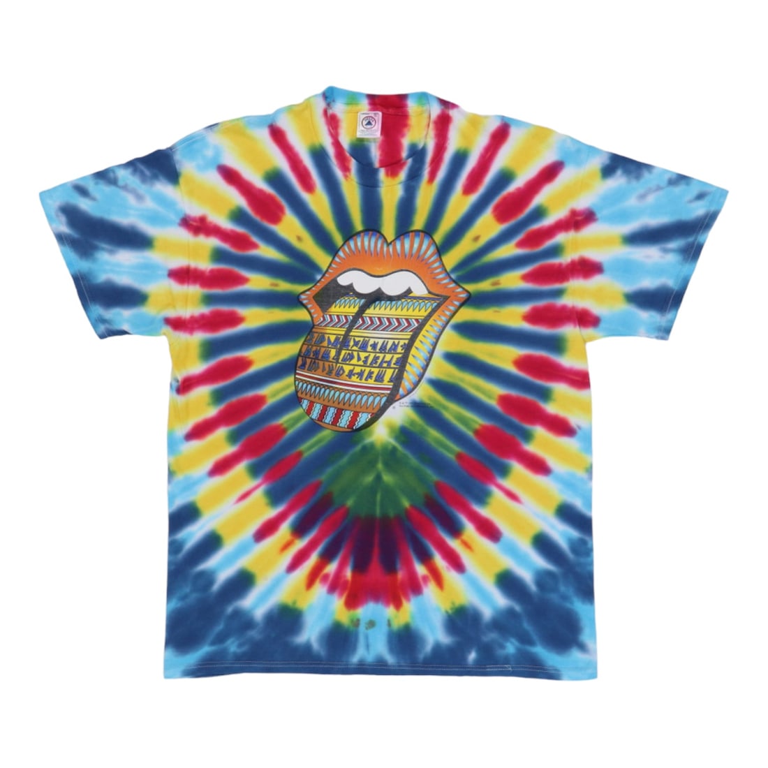 Vintage 1997 Rolling Stones Bridges To Babylon Tour Blue Tie Dye Shirt XL: Vintage 1997 Rolling Stones Bridges To Babylon Tour Blue Tie Dye Shirt XL This is an original vintage 1997 Rolling Stones Bridges To Babylon Tour tie-dye shirt featuring front and back graphics. It is