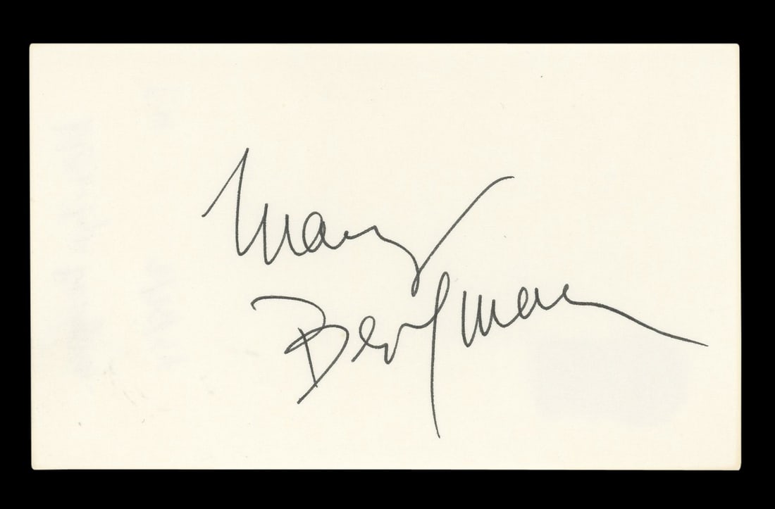 Marilyn Bergman Signed 3x5 Index Card BAS Authenticated Autograph (1 of 5)