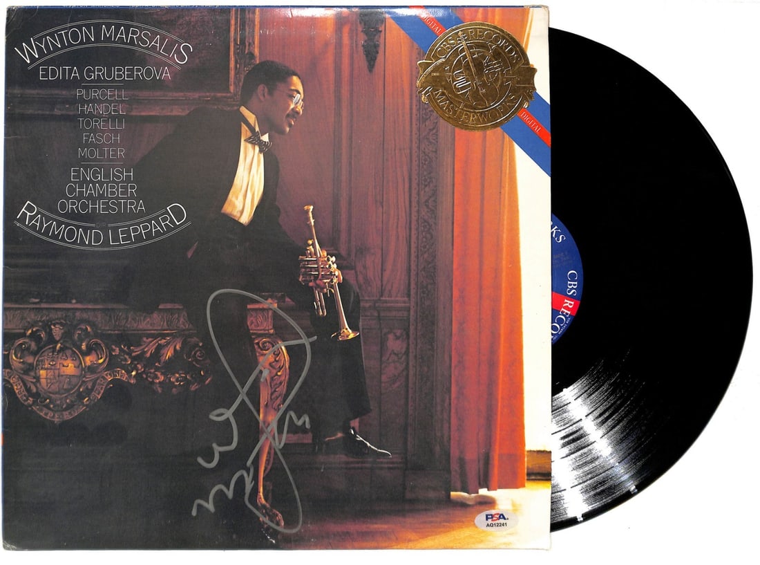 Autographed Album by Wynton Marsalis Featuring English Chamber Orchestra PSA/DNA (1 of 3)