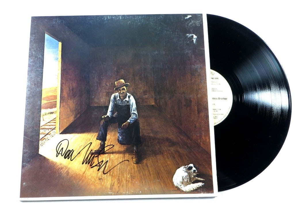 Don McLean Autographed Record Album Cover JSA Certified: Don McLean Autographed Record Album Cover JSA Certified This is an original, signed album cover by the legendary musician Don McLean, featuring the iconic artwork of 'Homeless Brother.' The record its