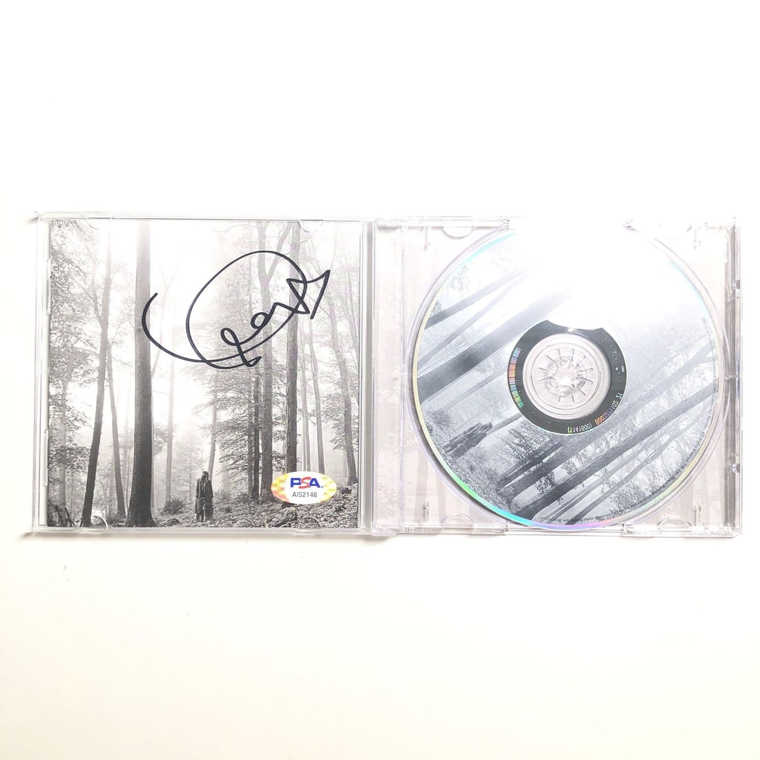 Taylor Swift Folklore CD Album Cover Signed With PSA/DNA Authentication (1 of 3)