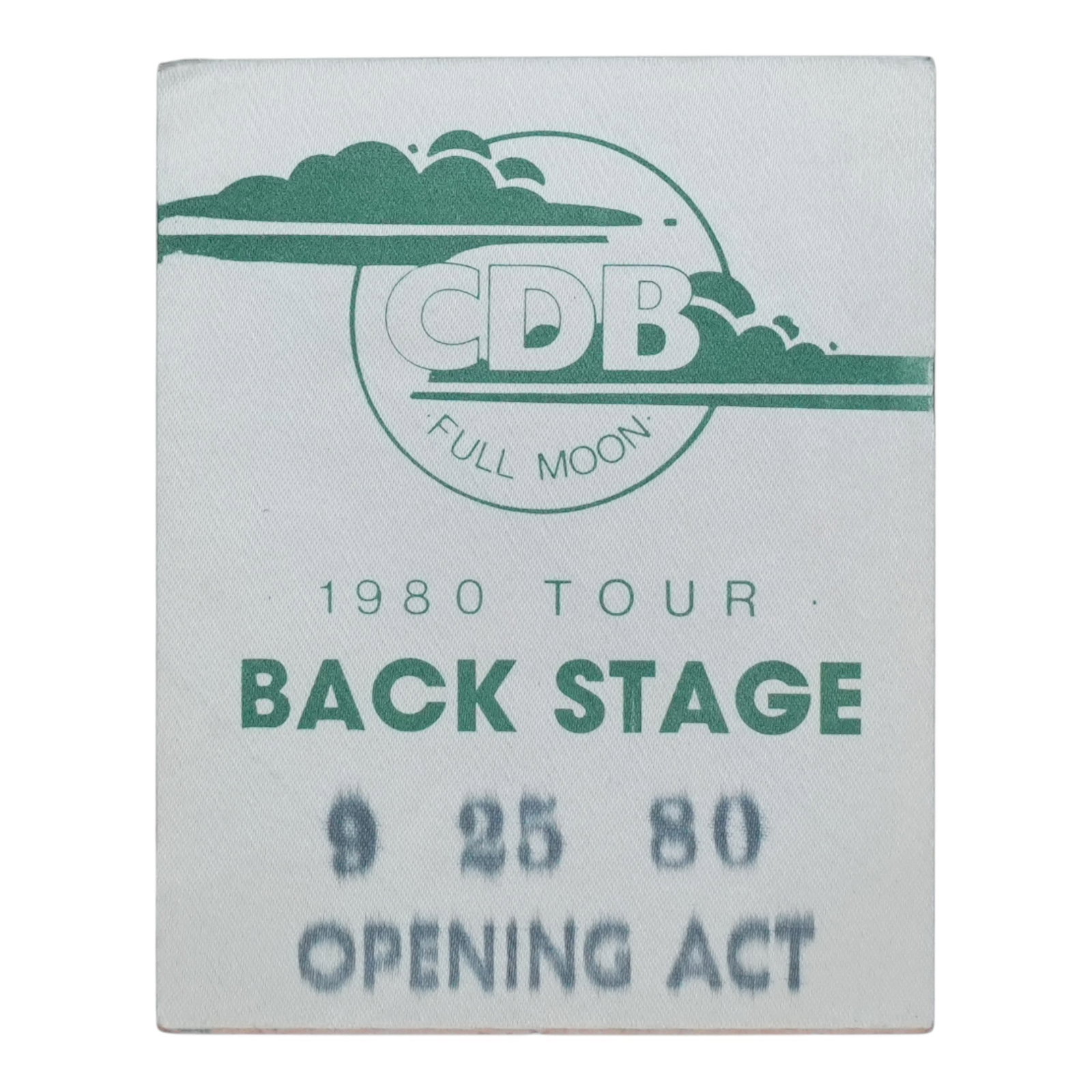 Vintage 1980 Charlie Daniels Band Full Moon Concert Backstage Pass (1 of 2)