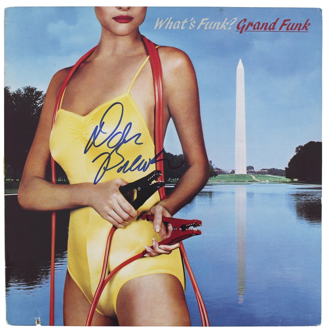 Don Brewer Grand Funk Signed What's Funk? Album Cover Beckett Authenticated (1 of 3)
