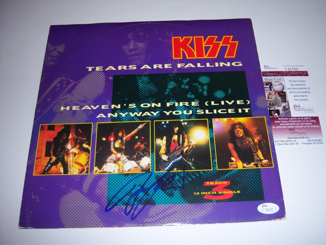 Signed Bruce Kulick LP Album with JSA Authentication KISS Tears Are Falling (1 of 1)