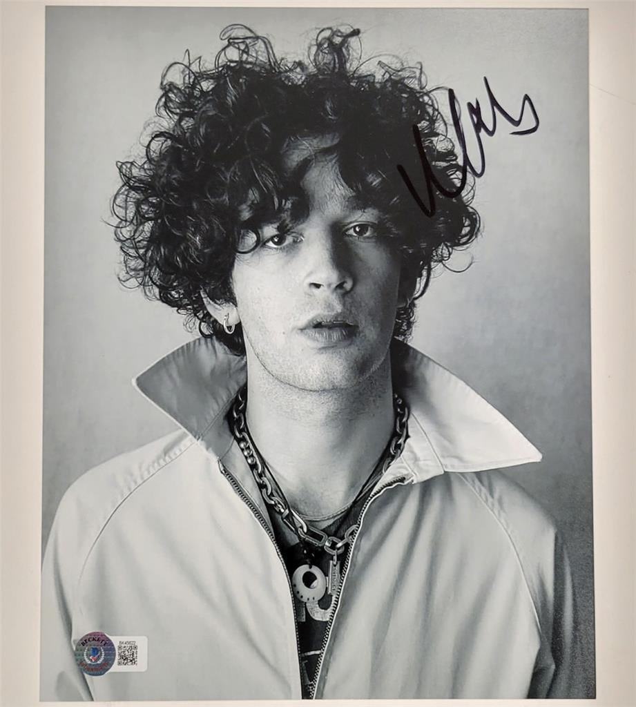 8x10 Autographed Photo of Matty Healy with Beckett Authentication (1 of 3)