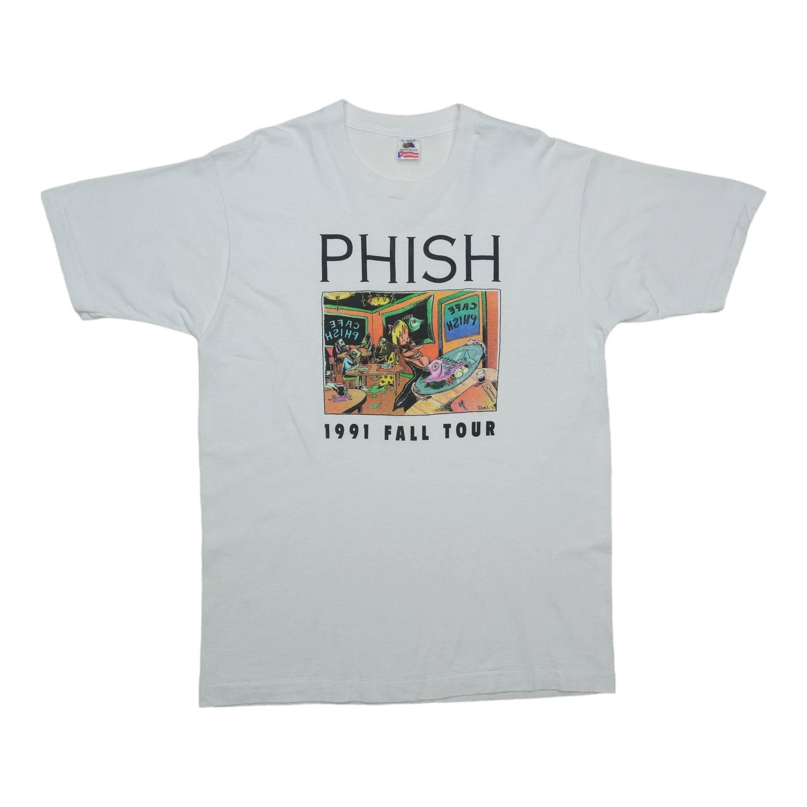 Vintage 1991 Phish concert tee 100% cotton white XL (1 of 4)