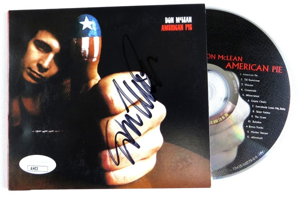 Don McLean Autographed American Pie CD Cover JSA Authentic (1 of 3)