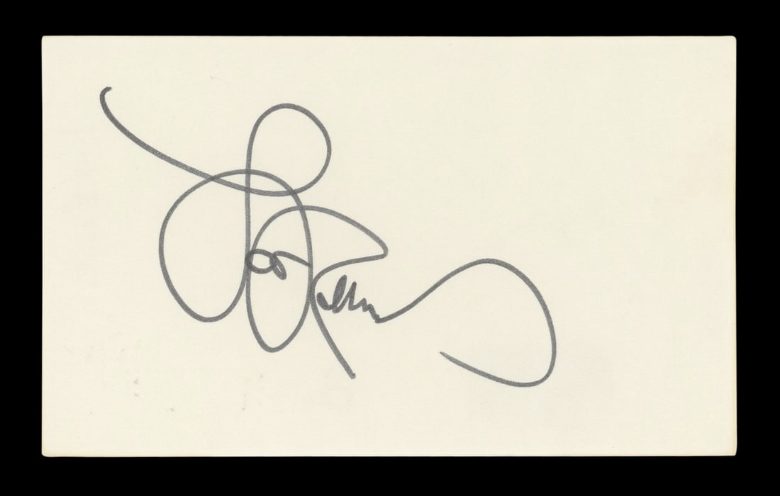 Lou Rawls Authentic Signed 3x5 Index Card Beckett Authenticated: Lou Rawls Authentic Signed 3x5 Index Card Beckett Authenticated This authentic 3x5 index card features the signature of legendary musician Lou Rawls. The autograph is verified and authenticated by Bec