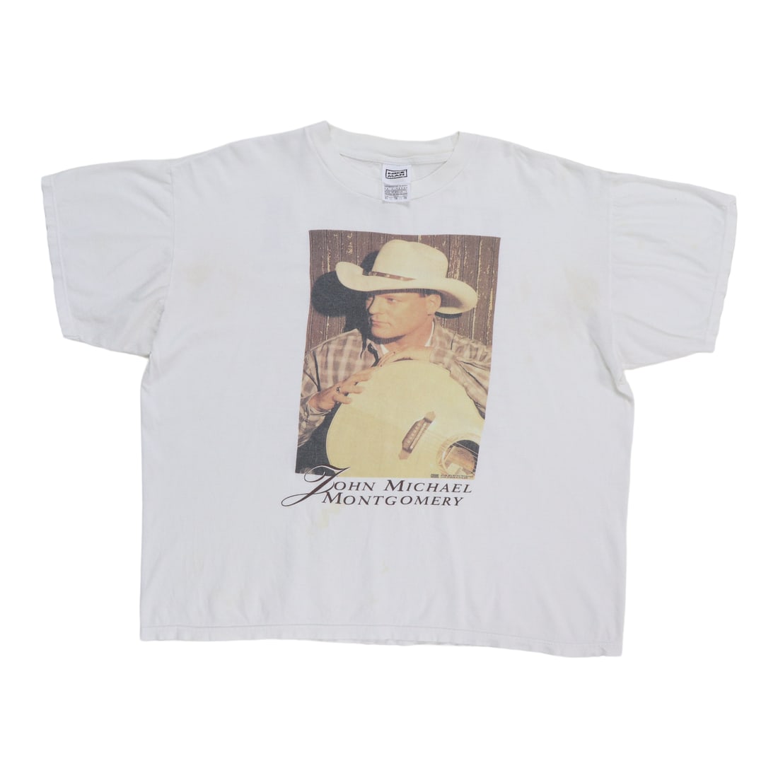 Vintage 1996 John Michael Montgomery Concert T Shirt White Cotton XL (1 of 13)