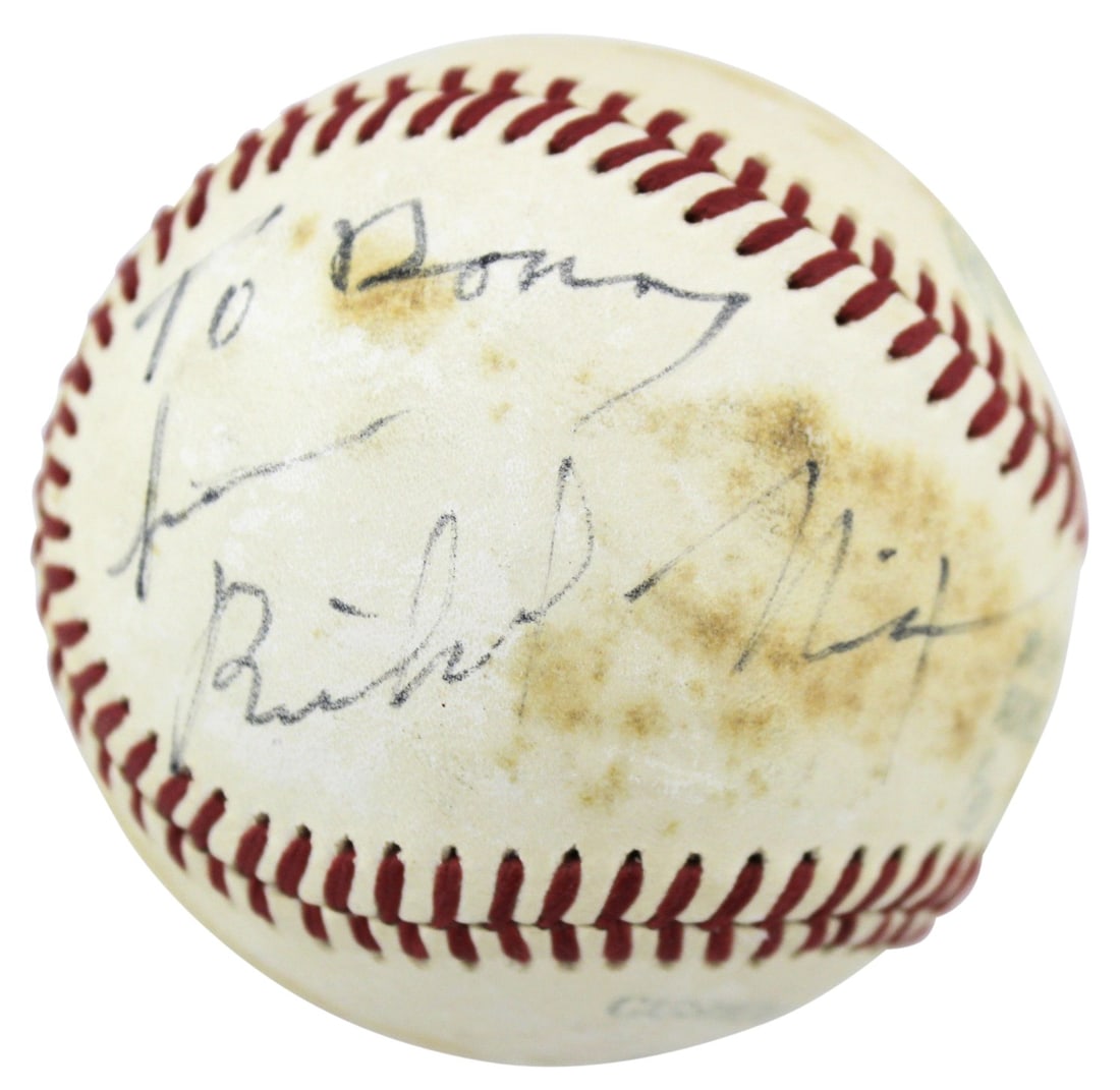 Richard Nixon Signed OAL MacPhail Baseball With JSA Authentication (1 of 10)