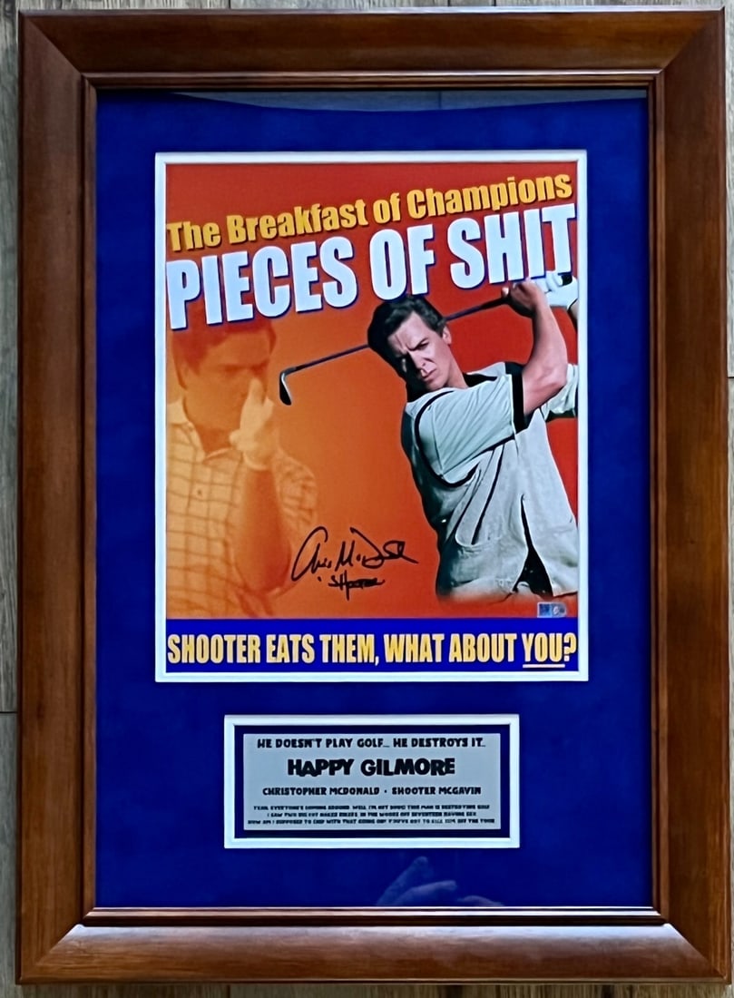 Christopher McDonald Shooter McGavin 11x14 Signed Photo Framed Display AIV (1 of 5)