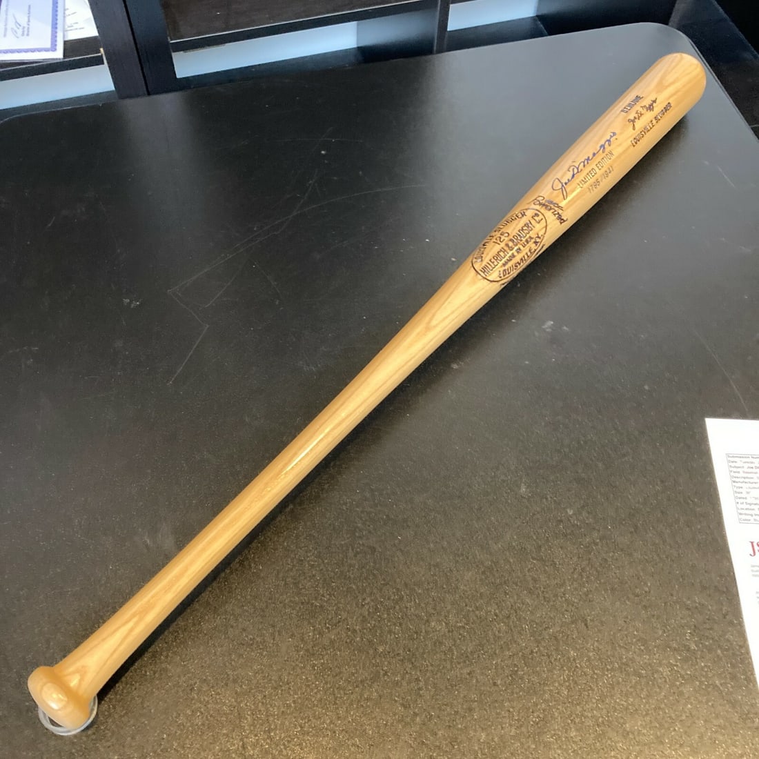 Joe DiMaggio Signed Baseball Bat JSA Authenticated MINT 9 - 6