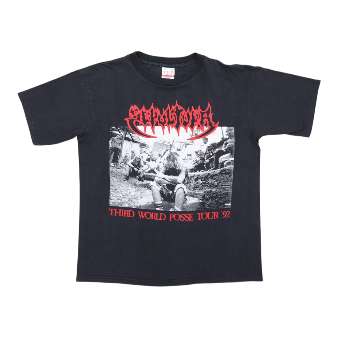 Vintage 1992 Sepultura Tour T Shirt Third World Posse Black Large (1 of 5)