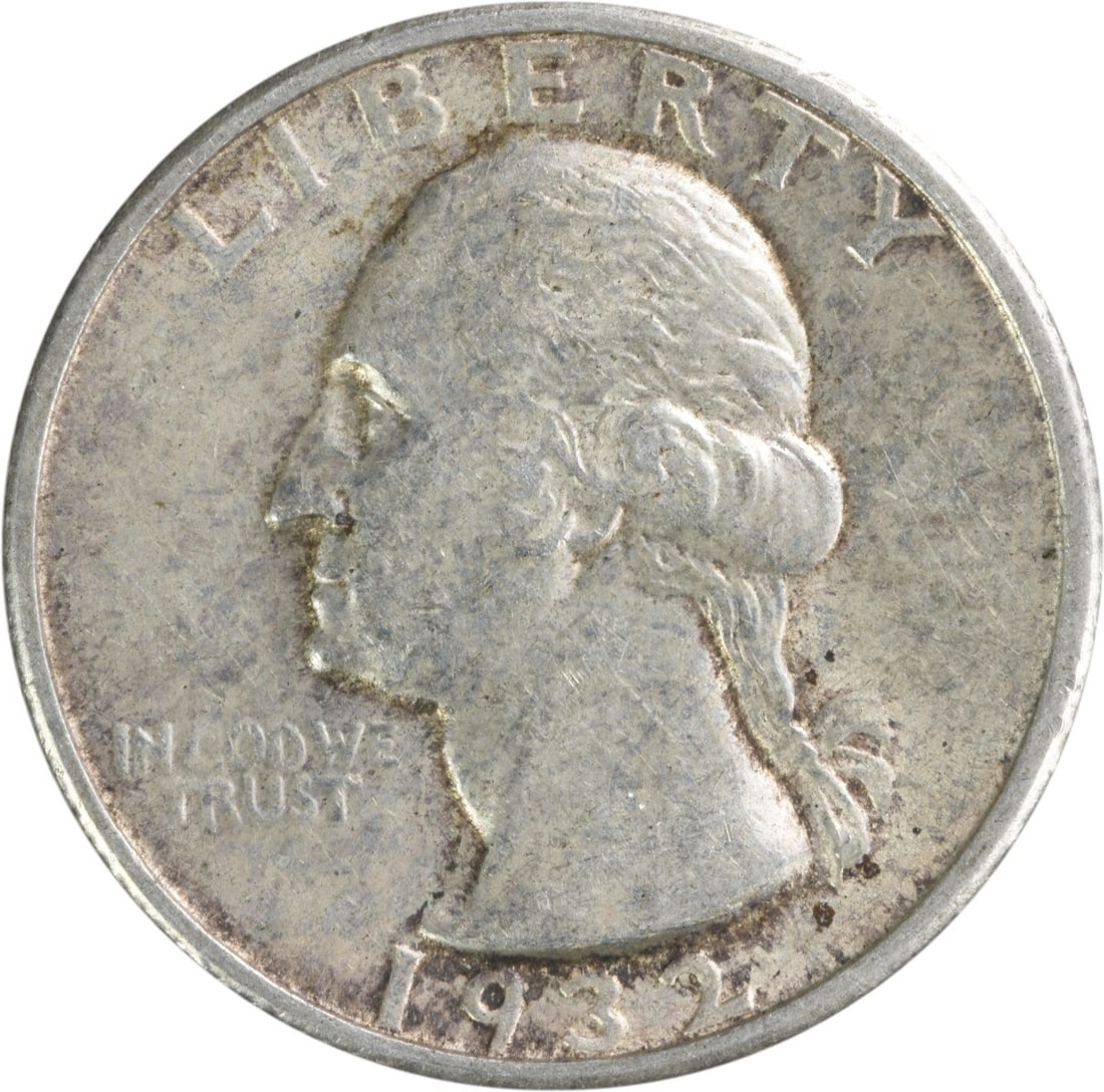 1932-S Washington Quarter AU Uncertified 90% Silver 25C John Flanagan Design (1 of 2)