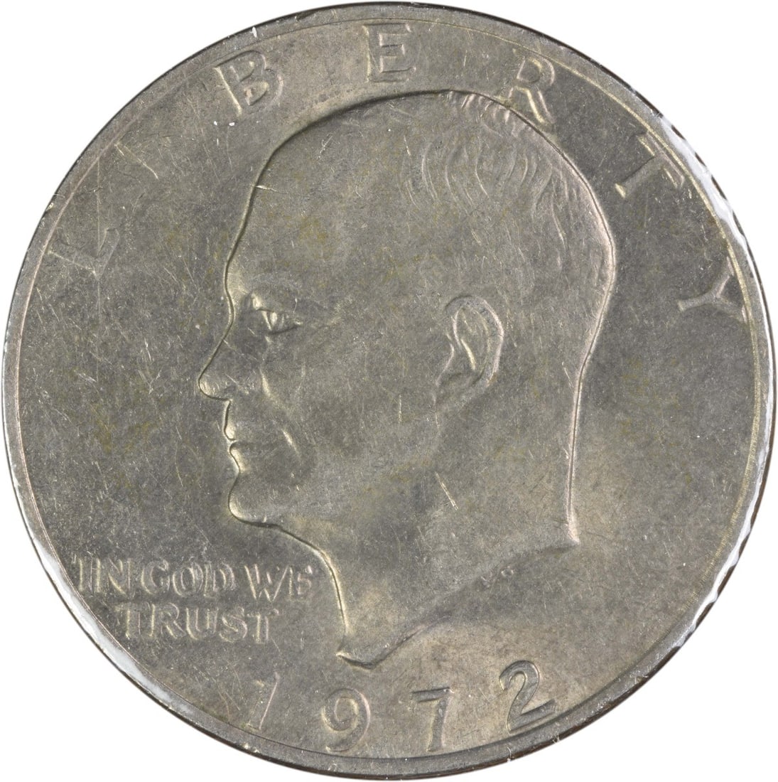 1972 Type 2 Eisenhower Dollar AU Uncertified Philadelphia Mint (1 of 1)