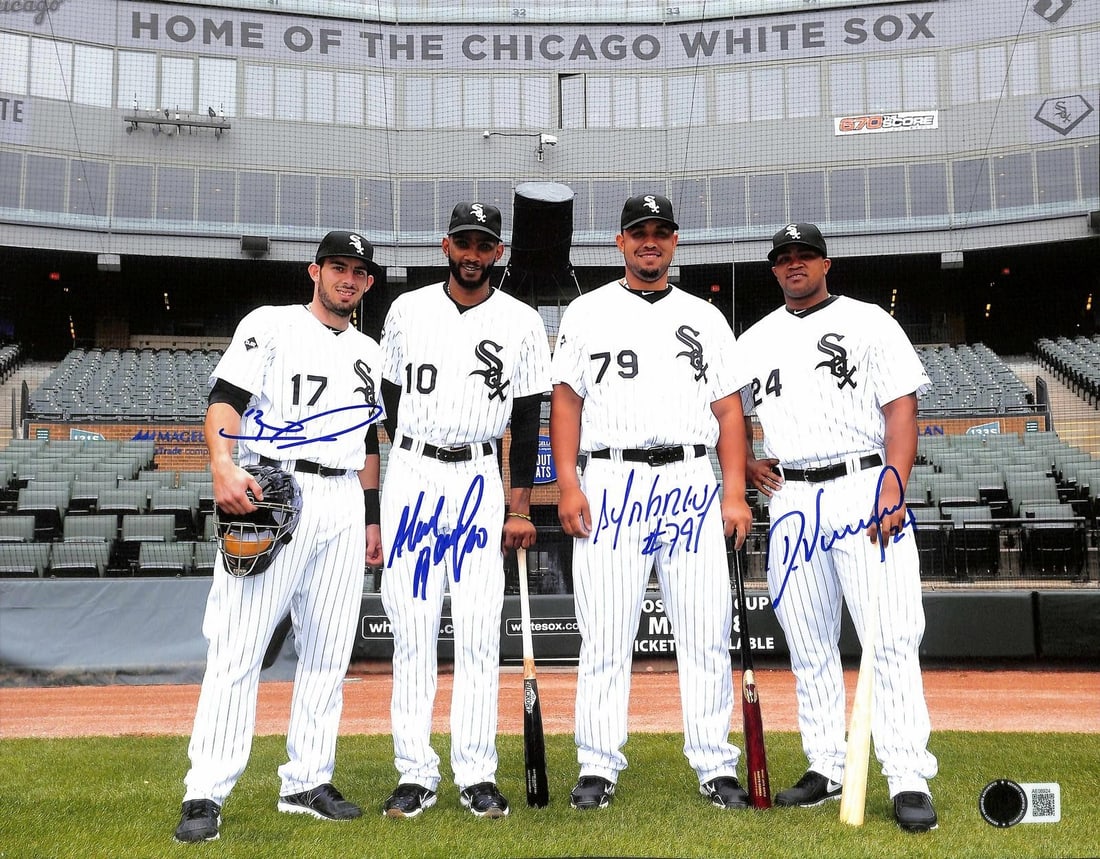 Chicago White Sox Cuban Connection 11x14 Signed Photo Beckett LOA (1 of 1)